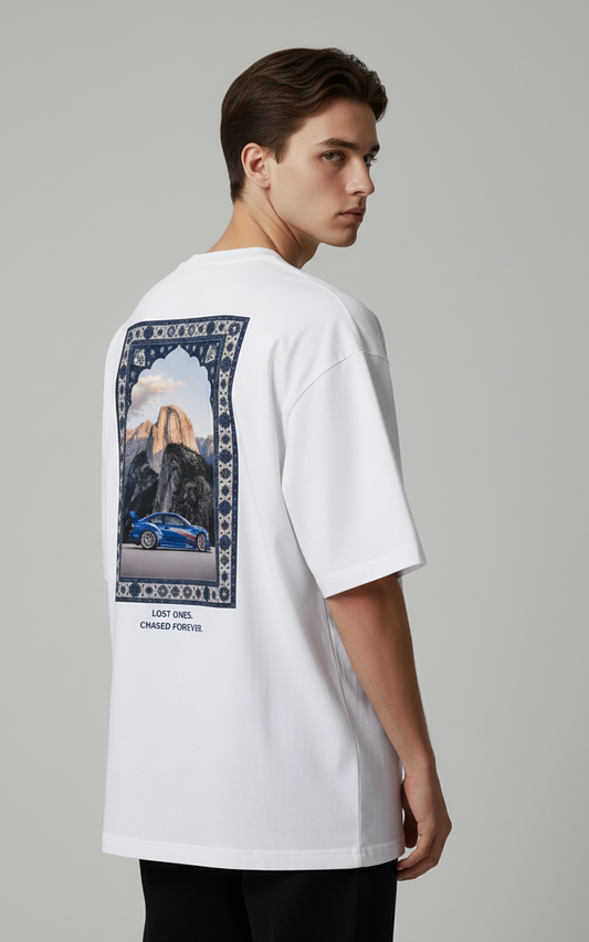 Unisex Oversize Bisiklet Yaka Tişört – BMW M3 GTR Tasarım