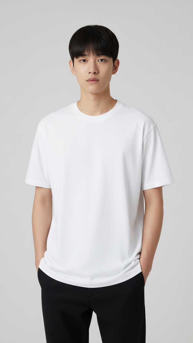 Unisex Oversize Bisiklet Yaka Tişört - ‘Don’t Follow Me’ Tasarım