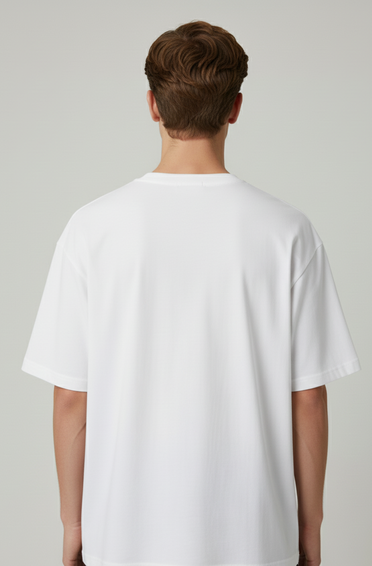Unisex Oversize Bisiklet Yaka Tişört – ‘I’m Not Weird’ Tasarım