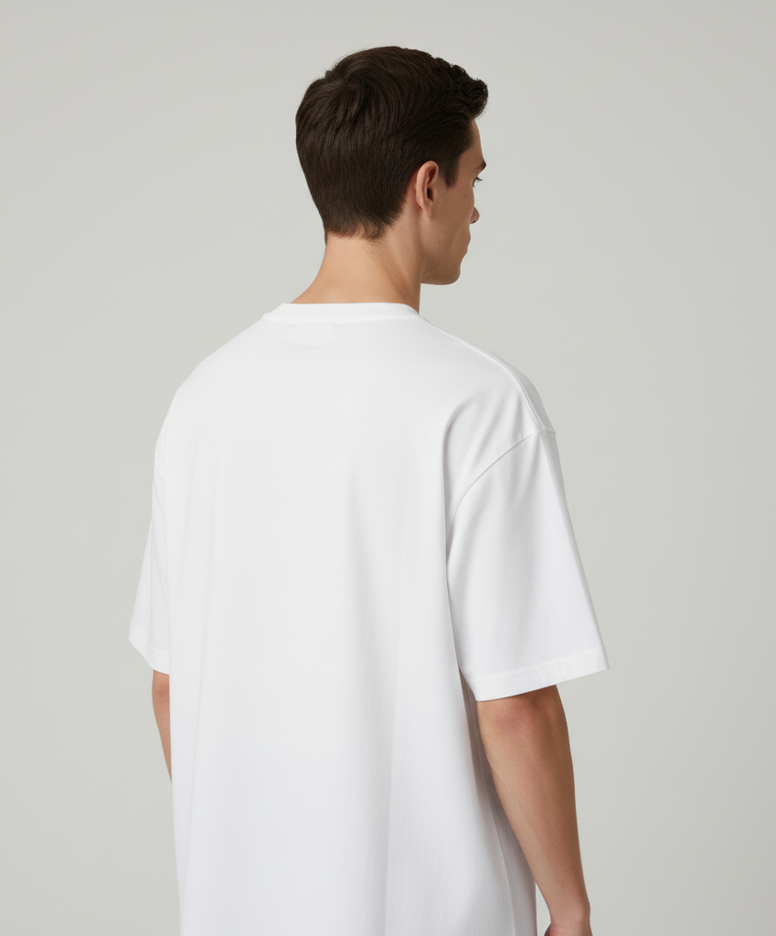 Unisex Oversize Bisiklet Yaka Tişört – ‘Anxiety’ Tasarım