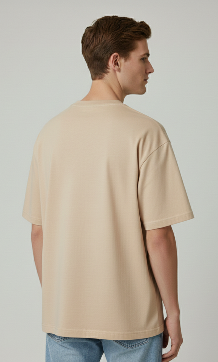 Unisex Oversize Bisiklet Yaka Tişört – ‘Fishing Club’ Tasarım