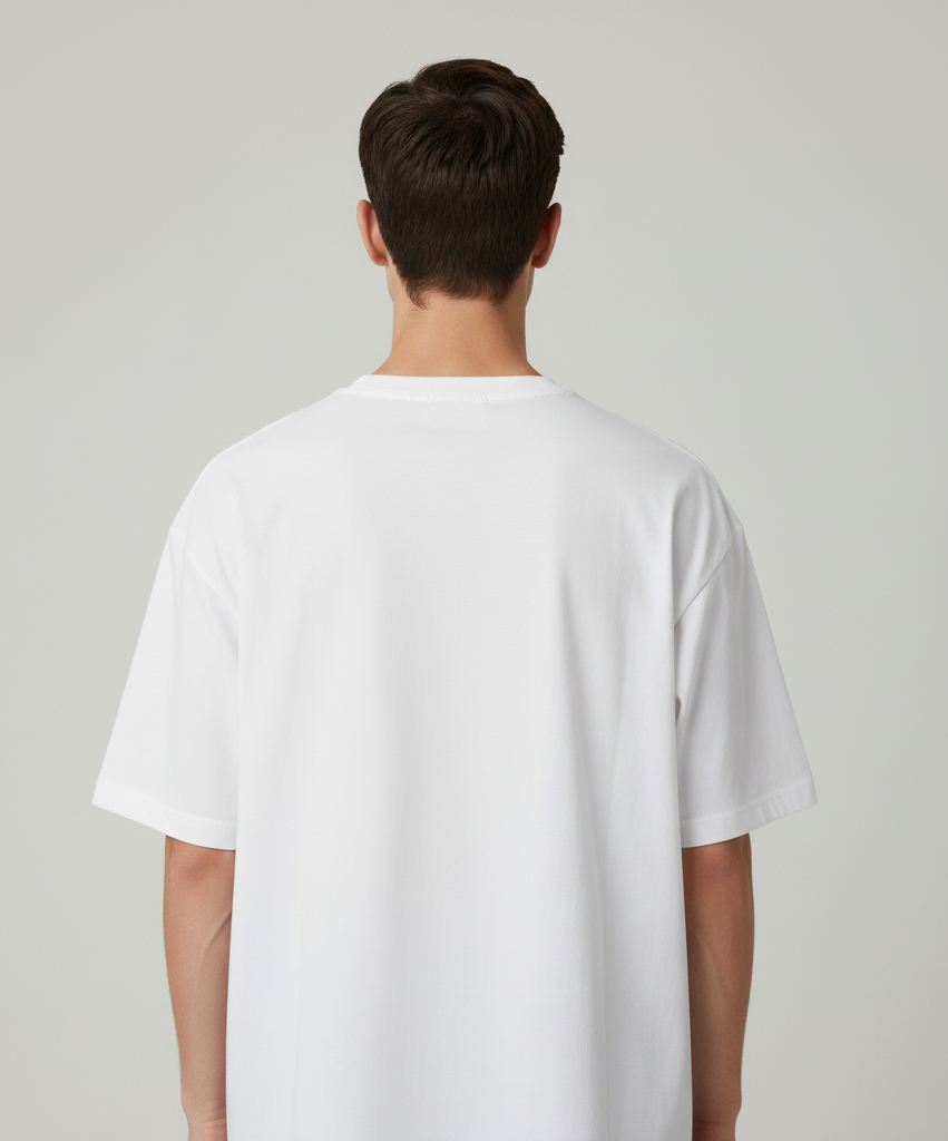 Unisex Oversize Bisiklet Yaka Tişört – ‘Anxiety’ Tasarım