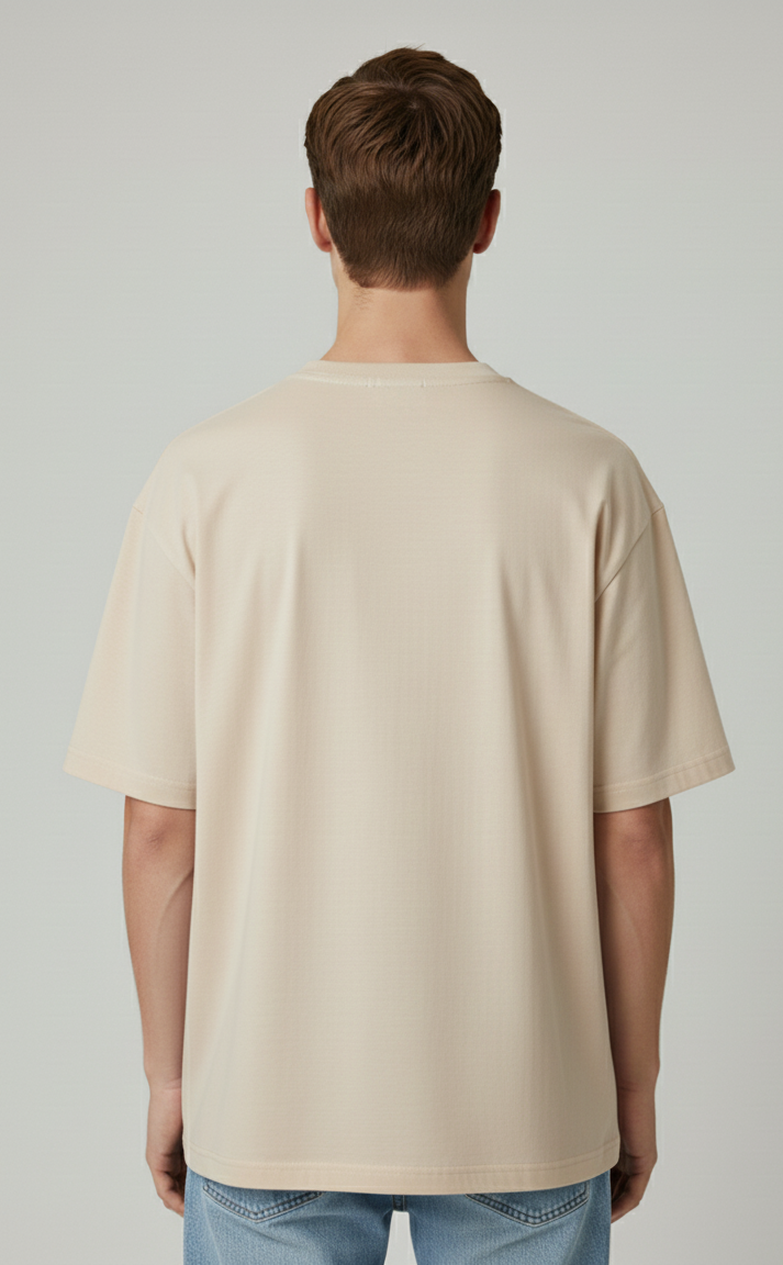 Unisex Oversize Bisiklet Yaka Tişört – ‘Fishing Club’ Tasarım