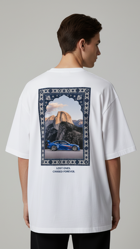Unisex Oversize Bisiklet Yaka Tişört – BMW M3 GTR Tasarım