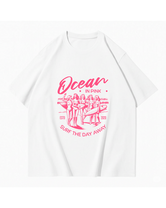 Unisex Ocen In Pink T-Shirt