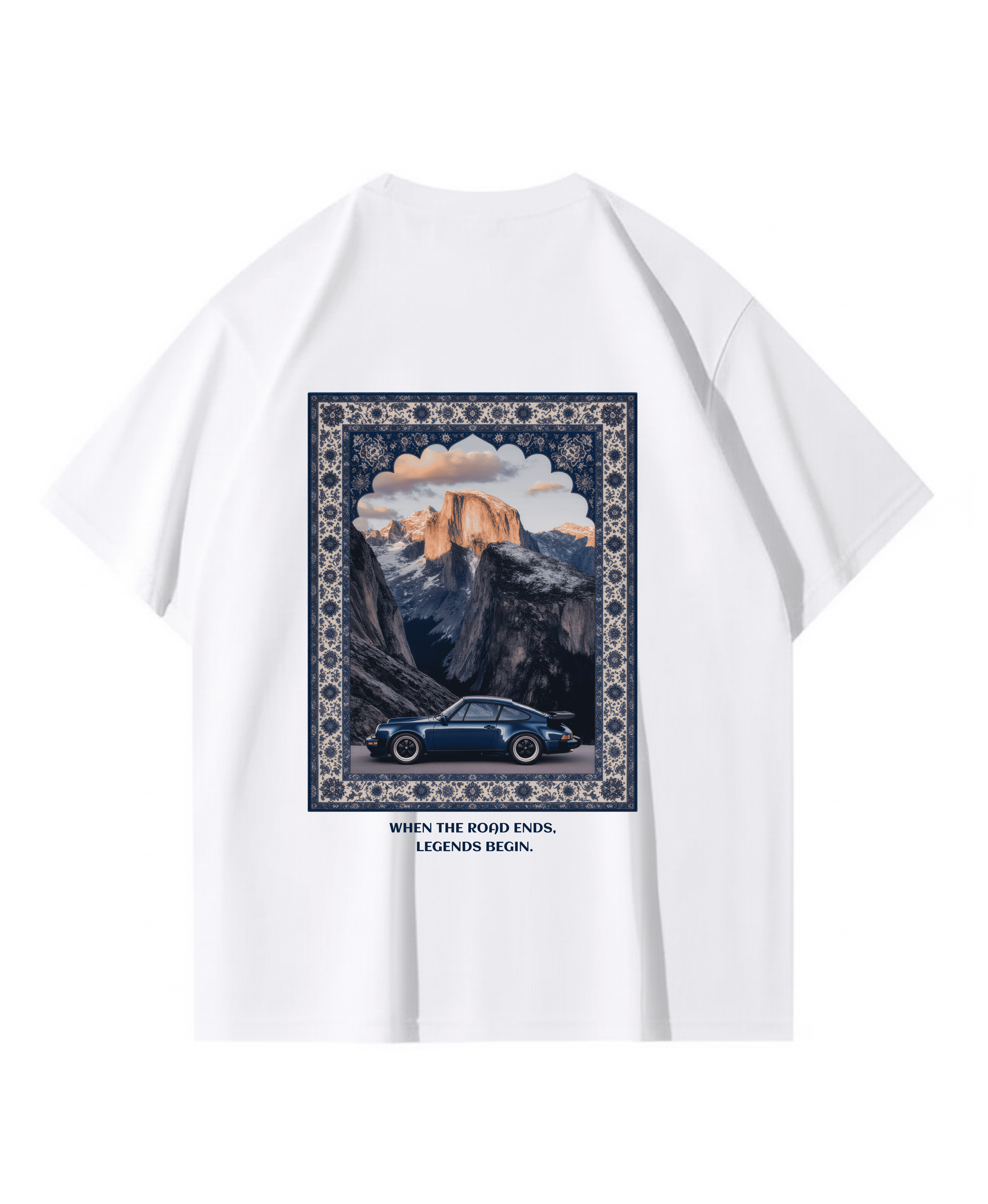 Porsche 911 Beyaz Tişört